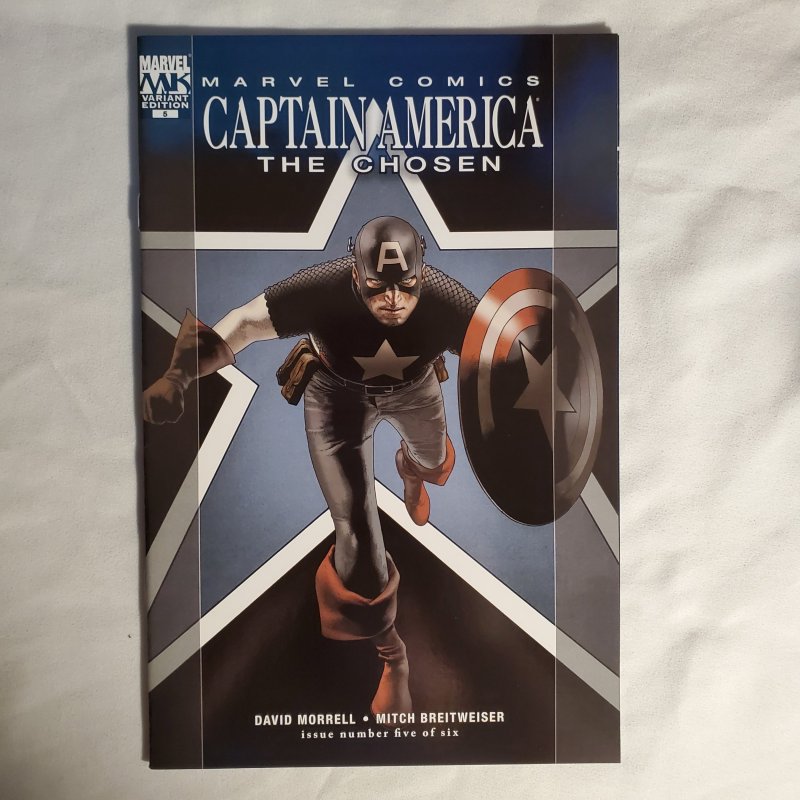Captain America The Chosen 5 Very Fine/Near Mint Cover by Travis Charest