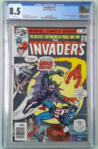 INVADERS (1975) #7 CGC 8.5 FIRST APPEARANCE BARON BLOOD UNION JACK (SLAB GRADE)