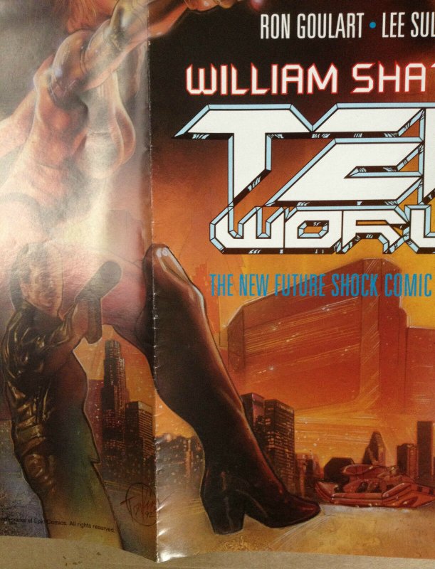 William Shatner's Tek World Retail Poster by Epic and Marvel Comics 1991  