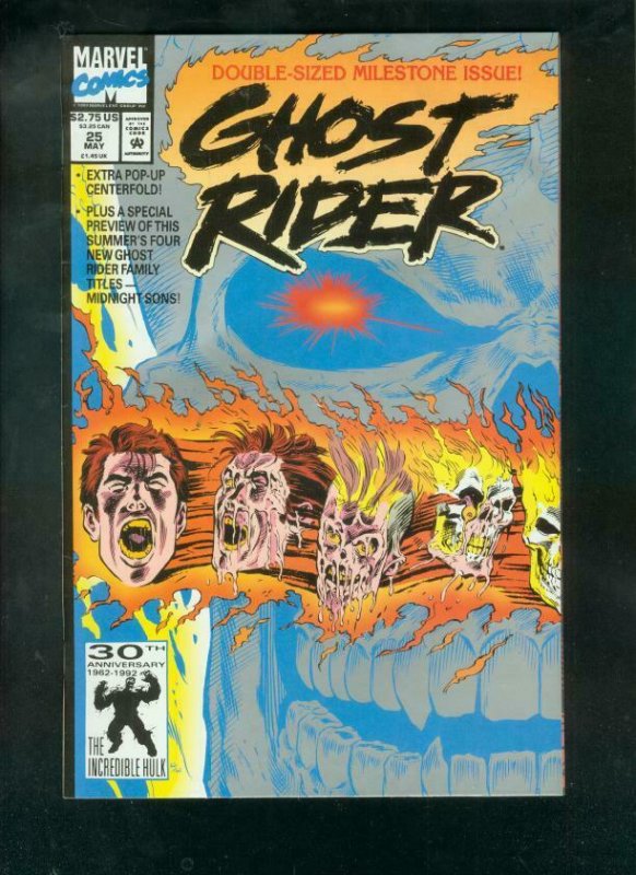 GHOST RIDER #25--1992-ELUSIVE POP UP BOOK-SPECIAL ISSUE NM