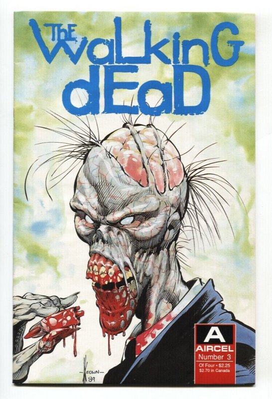 Walking Dead #3 1989 Aircel Zombie comic book 