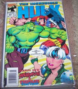 incredible hulk  # 409  1993 marvel  disney uk motormouh killpower NEWSTAND VAR