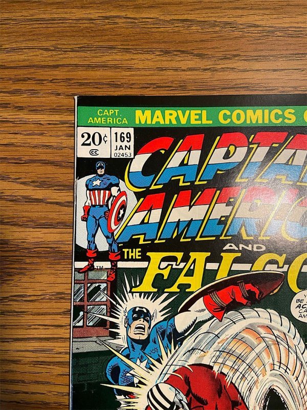 Captain America #169(CGC 8.5 VFN+ Crack-Out) 1st Moonstone, Black Panther /1974