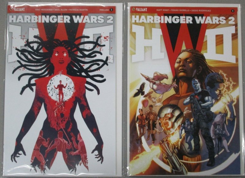 Harbinger Wars 2 #1 2 3 Run Prelude Bloodshot Valiant NM