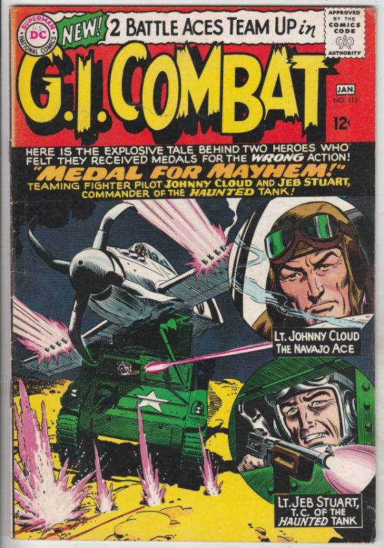 G.I. Combat #115 (Jan-66) FN/VF Mid-High-Grade The Haunted Tank