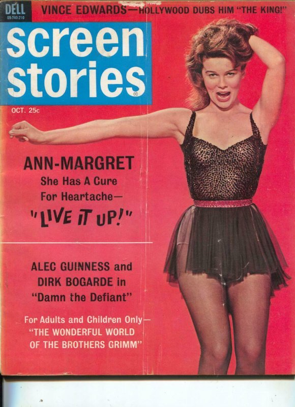 Screen Stories-Ann-Margret-Alec Guinness-Dirk Bogarde-Oct-1962