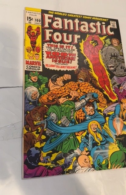 Fantastic Four #100  (1970) anniversary issue Lee/Kirby
