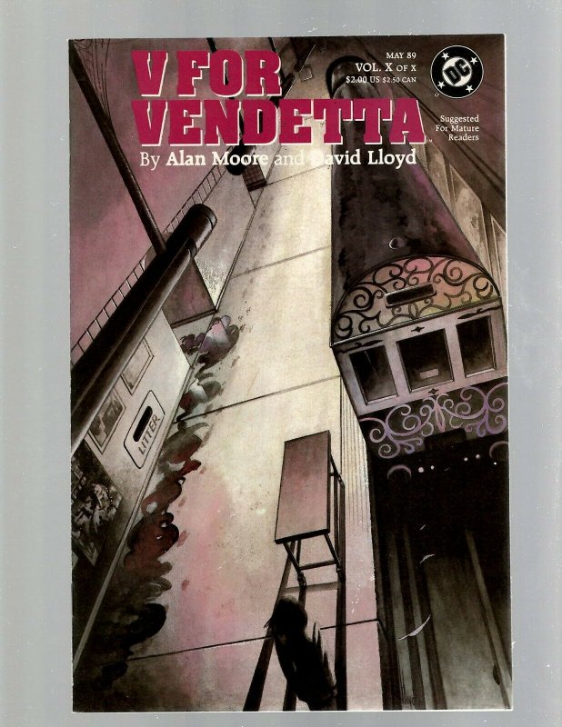 V For Vendetta Complete DC Comics LTD Series # 1 2 3 4 5 6 7 8 9 10 A Moore GK21