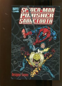 SPIDER MAN PUNISHER SABRETOOTH (9.2) DESIGNER GENES TPB! 1993