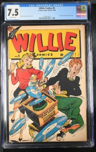 WILLIE #6 CGC 7.5 1946-TIMELY comics-HIGH GRADE-4376331005