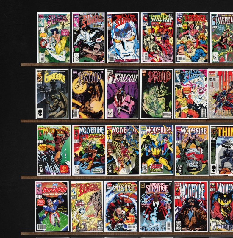 Huge Lot 150+ Comics with The Thing, Silver Surfer, Wolverine, Nomad & More!