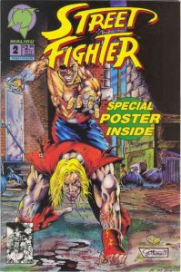 Street Fighter (Malibu) #2 FN ; Malibu | with poster