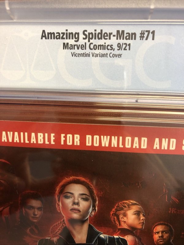 Amazing Spider-Man # 71 (CGC 9.8 WP) Vicentini Variant Cover Census 9!