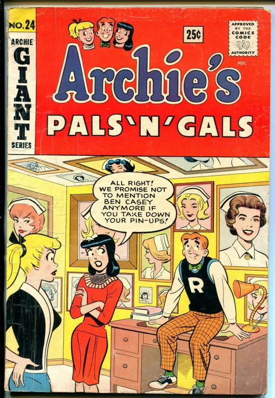 Archie's Pals 'n' Gals #24 1963-Giant Issue-Betty-Veronica-nurse-VG
