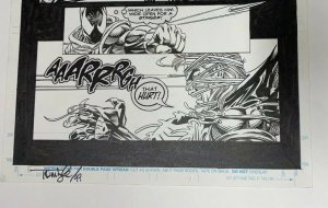 Spider-man 53 Original Art Page 16 20 Scarlet Spider V Venom Tom Lyle 1/2 Splash