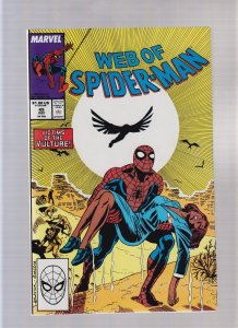 Web Of Spider Man #45 - Alex Saviuk Cover Art! (8.0/8.5) 1988