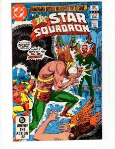 All-Star Squadron #12 Hawkman Cover By Joe Kubert