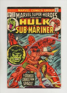 Marvel Super-Heroes #43 - Hulk & Sub-Mariner - (Grade 6.0) 1974