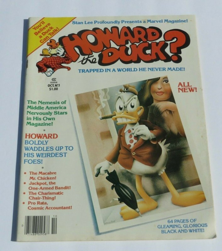 Howard The Duck #1 VG/FN 1979 Bronze Age Marvel Magazine Movie TV Pop Culture