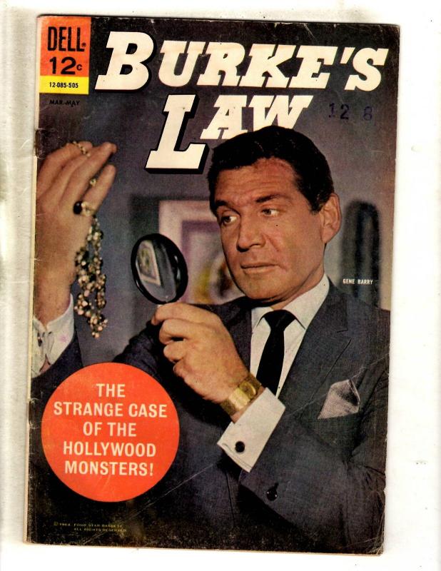 Burke's Law # 3 FN- Dell Silver Age Comic Book Gene Barry Photo Cover TV JL15