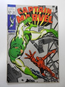 Captain Marvel #13 (1969) FN- Condition!