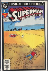 Superman: The Man of Steel #21 Direct Edition (1993) Superman