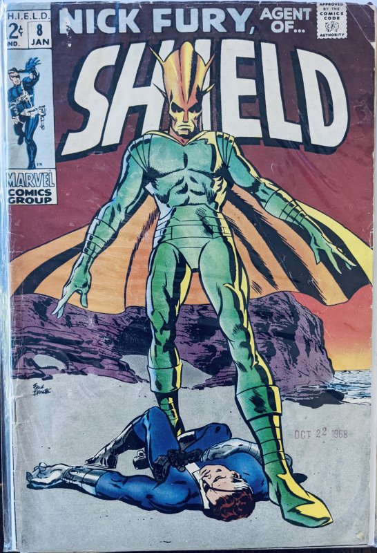 Nick Fury, Agent of SHIELD #8 (1969) LOW GRADE