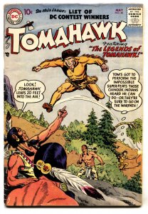 Tomahawk Comics #48 1957-Western- DC SLOGAN CONTEST WINNERS - VG