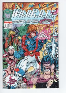WILDCATS: COVERT ACTION TEAM #1- 8.0 - WP - Contains 2 Trading Cards - Jim Lee