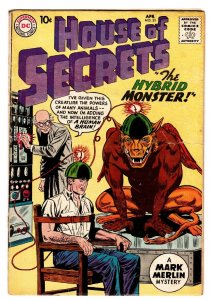 HOUSE OF SECRETS #31 comic book 1960 DC COMICS BRAIN SHOCK