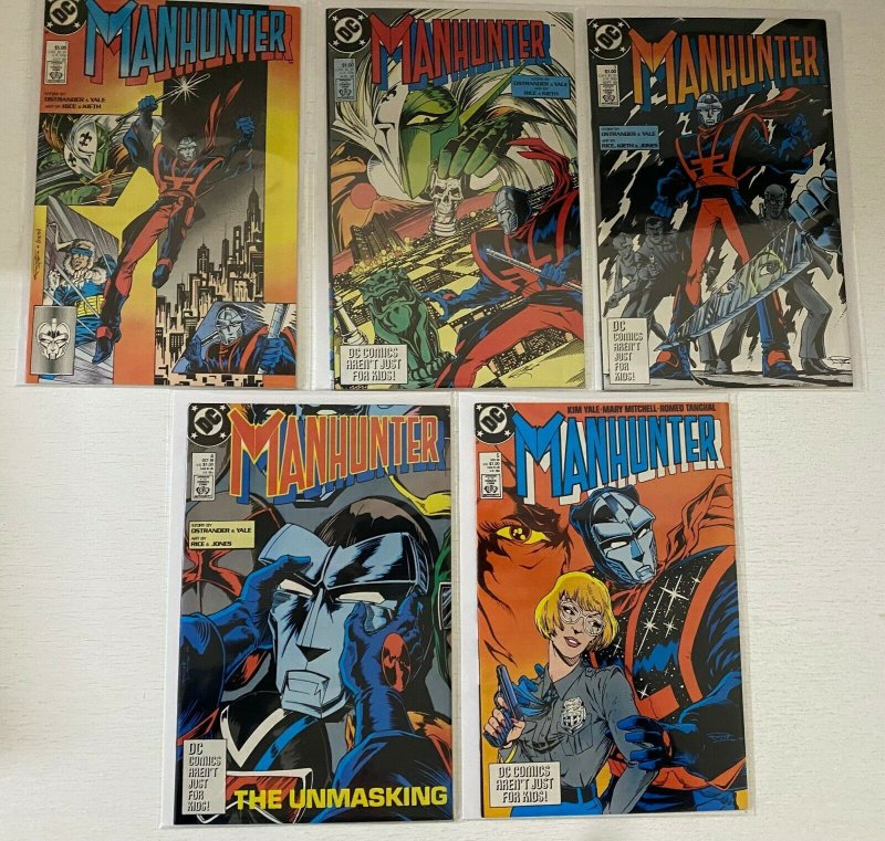 Manhunter lot #1-5 avg 8.0 VF (1988 1st series)