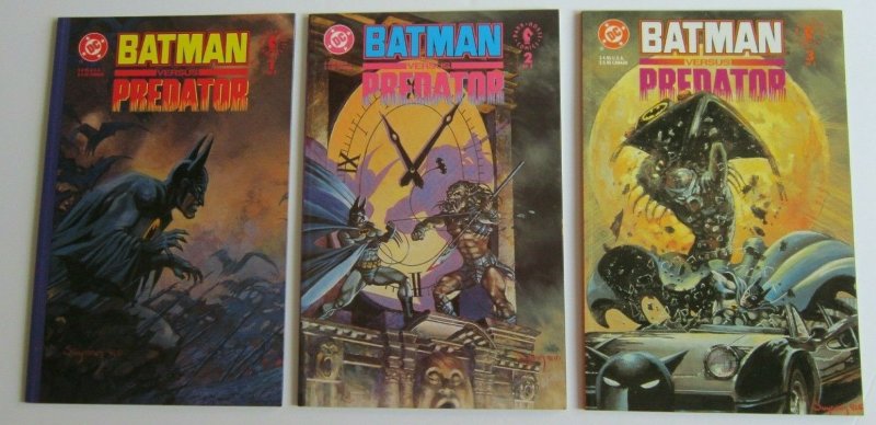 Batman vs Predator #1-3 High Grade NM Complete Set Prestige Format DC Dark Horse 