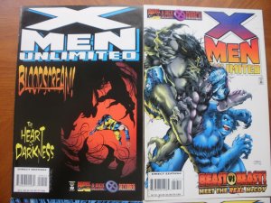 4 Near-Mint Marvel Comic: X-MEN UNLIMITED #9 10 11 12 Heart Darkness Beast Rogue