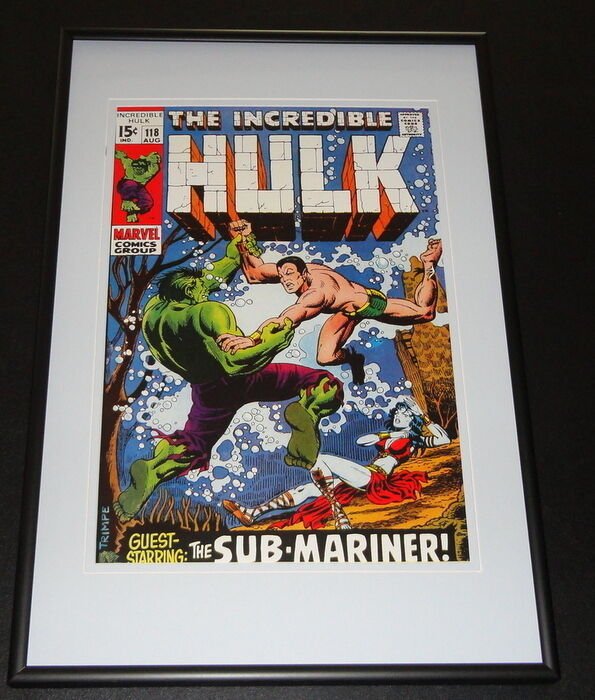 Incredible Hulk #118 Framed 10x14 Cover Poster Photo Sub Mariner