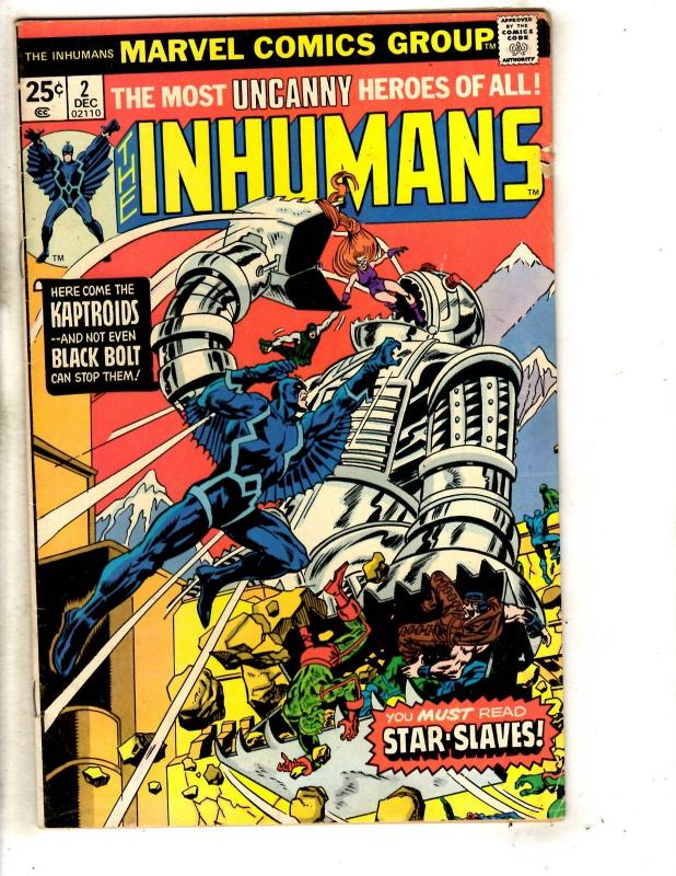 Inhumans # 2 FN/VF Marvel Comic Book Black Bolt Medusa Lockjaw Gorgon J314