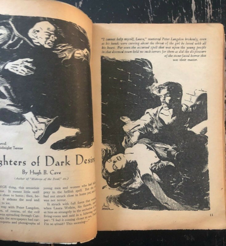 DIME MYSTERY  December 1935  G/VG  whipping horror  pulp