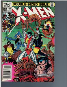 Uncanny X-Men #166 (1983) - KEY 1st Lockheed