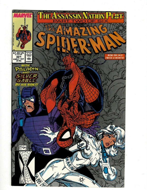 Lot Of 5 Amazing Spider-Man Marvel Comic Books # 318 319 320 321 322 NM OF2