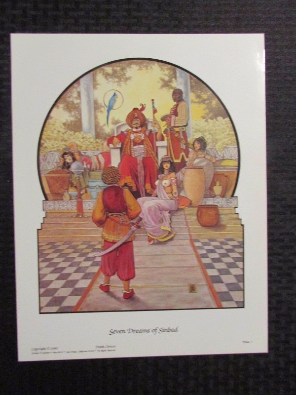 1980 SEVEN DREAMS OF SINBAD Portfolio by  Frank-Cirocco VF+/FN+ Signed #430/1200