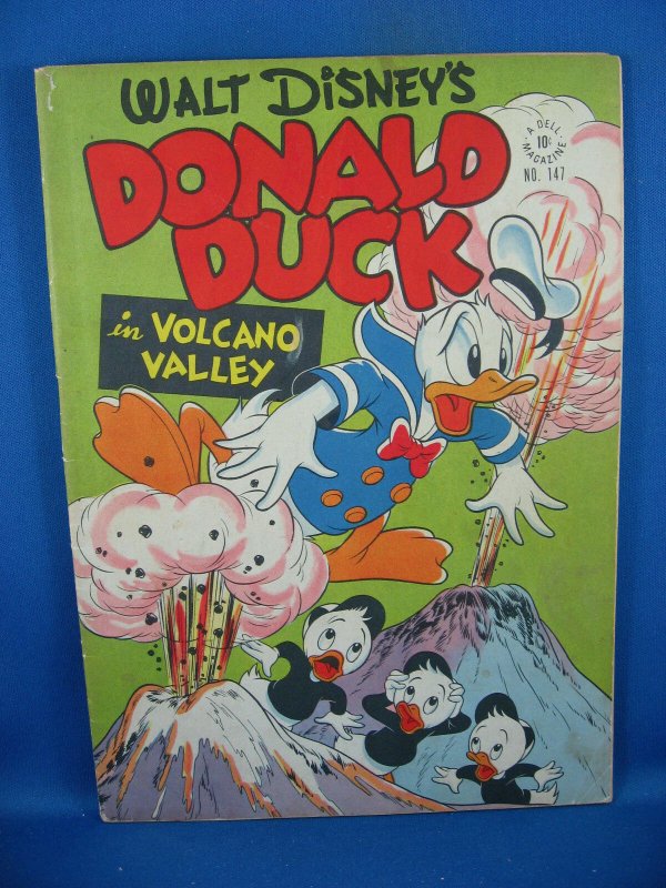 Four Color #147 - Walt Disney Donald Duck Volcano Valley VG+ BARKS 1947