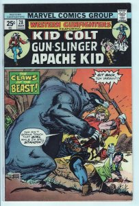 WESTERN GUNFIGHTERS #28 - 5.5 - OW - Kid Colt - Apache Kid - Gun-Slinger