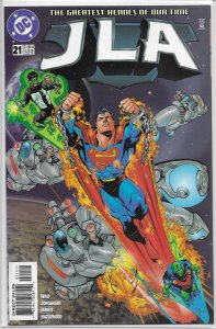 JLA (vol. 1, 1997) # 21 FN/VF Waid/Jorgensen, Adam Strange