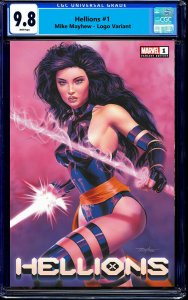 HELLIONS 1 CGC 9.8 MIKE MAYHEW PSYLOCKE  Trade Dress EXCLUSIVE VARIANT 
