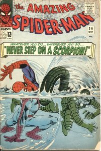 AMAZING SPIDER-MAN #29-1965-SCORPION ORIGIN-MARVEL-STAN LEE-STEVE DITKO-COMIC