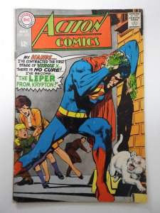 Action Comics #363 (1968) VG- moisture stain, centerfold detached bottom staple