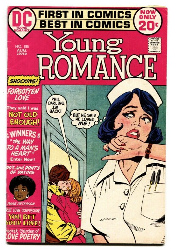 Young Romance #185 1972-DC-page peterson-nurse story-lingerie panel