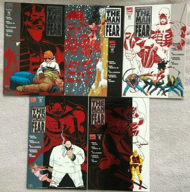 DAREDEVIL: MAN WITHOUT FEAR - Complete Mini-Series- #1, 2, 3, 4, 5 Miller