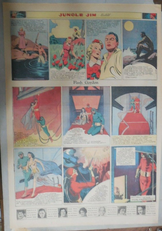 Flash Gordon Sunday by Alex Raymond from 7/28/1940 Large Full Page Size !