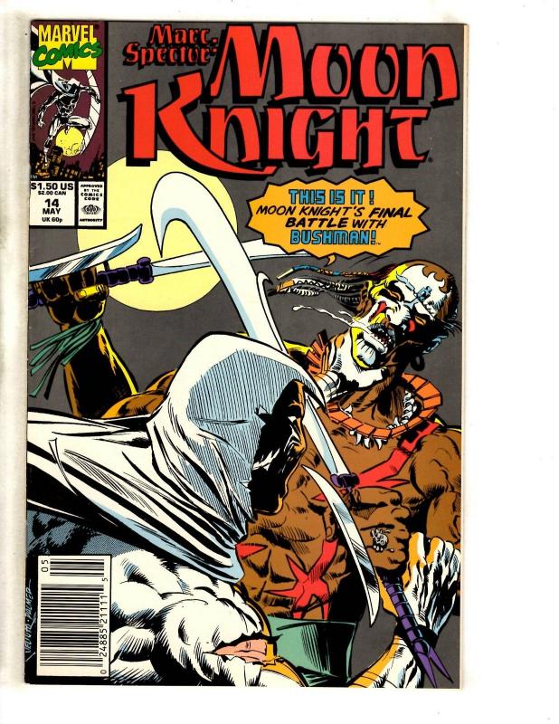 Lot Of 10 Moon Knight Marvel Comic Books # 11 12 13 14 15 16 17 18 19 20 CR41