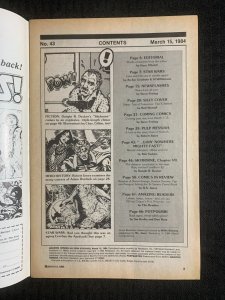 1984 AMAZING HEROES Comic Magazine #43 FN 6.0 History of Adam Warlock